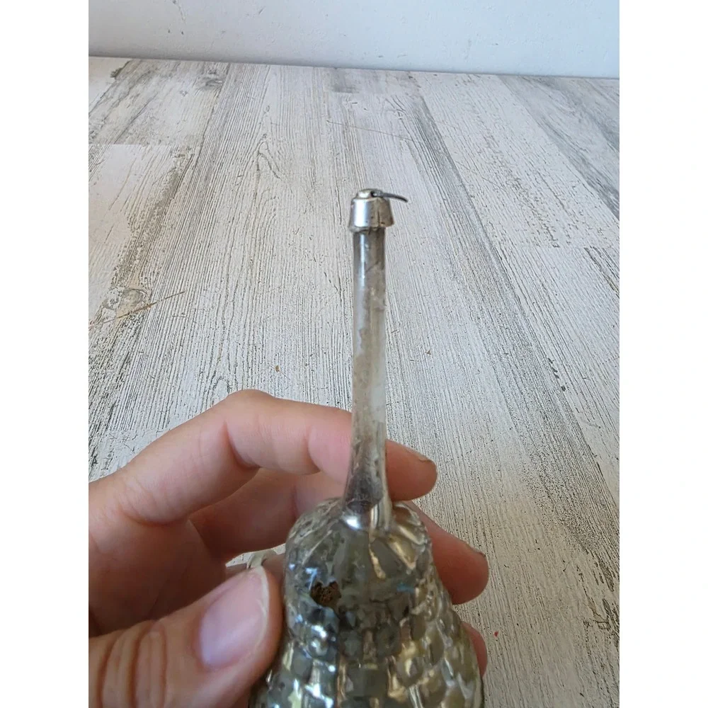 Antique merry AS IS Xmas mercury glass ornament rattle xmas tree